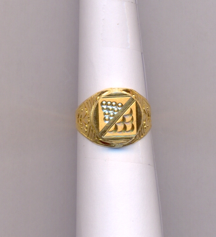 GOLD RING GENTS PLAIN FANCY