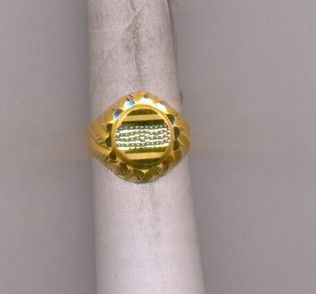 GOLD RING GENTS PLAIN FANCY