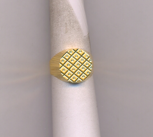 GOLD RING GENTS PLAIN FANCY