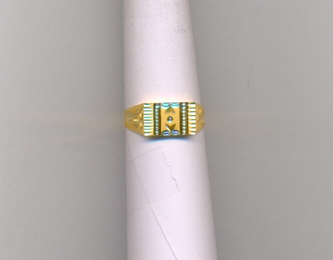 GOLD RING GENTS PLAIN FANCY