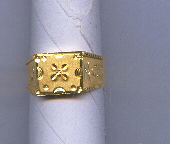 GOLD RING GENTS PLAIN FANCY