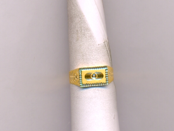 GOLD RING GENTS PLAIN FANCY
