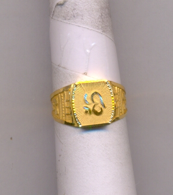 GOLD RING GENTS PLAIN FANCY