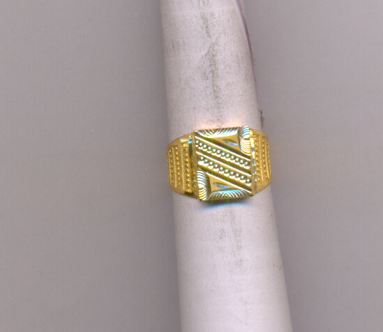 GOLD RING GENTS PLAIN FANCY