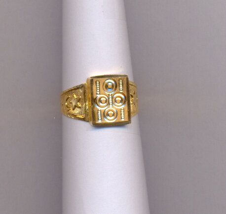 GOLD RING GENTS PLAIN FANCY
