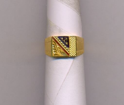 GOLD RING GENTS PLAIN FANCY
