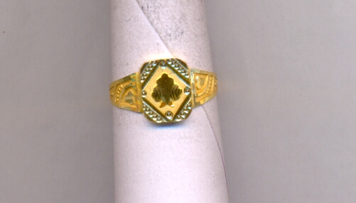 GOLD RING GENTS PLAIN FANCY