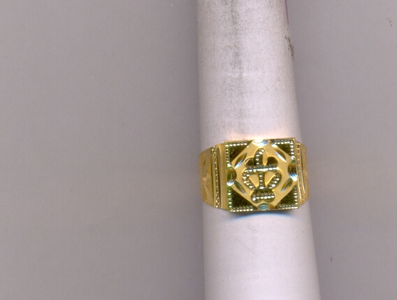 GOLD RING GENTS PLAIN FANCY