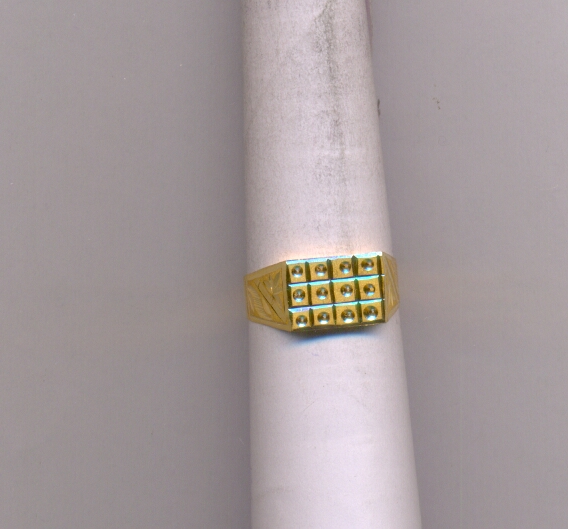 GOLD RING GENTS PLAIN FANCY