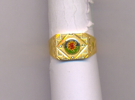 GOLD RING GENTS PLAIN FANCY