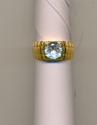GOLD RING GENTS PLAIN FANCY