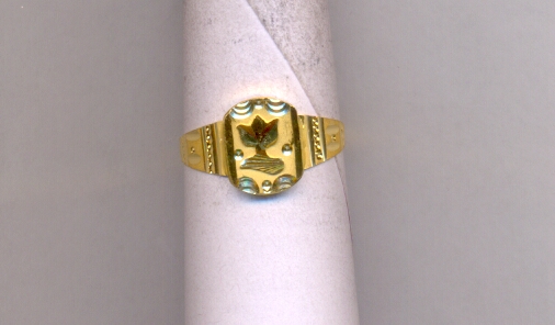 GOLD RING GENTS PLAIN FANCY