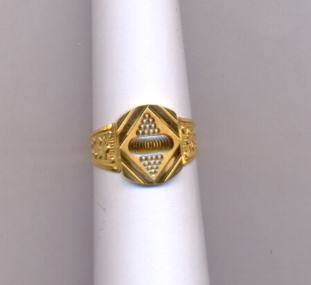 GOLD RING GENTS PLAIN FANCY