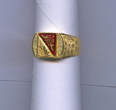 GOLD RING GENTS PLAIN FANCY