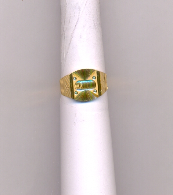 GOLD RING GENTS PLAIN FANCY