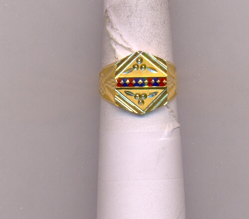 GOLD RING GENTS PLAIN FANCY