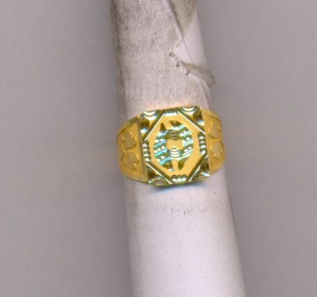 GOLD RING GENTS PLAIN FANCY