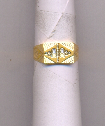 GOLD RING GENTS PLAIN FANCY