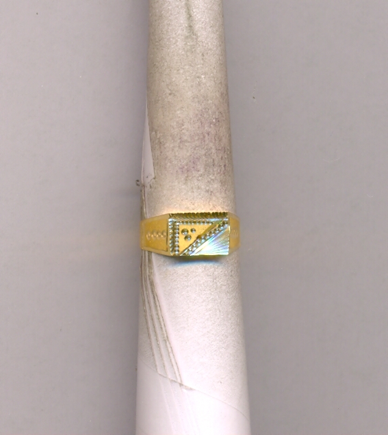 GOLD RING GENTS PLAIN FANCY