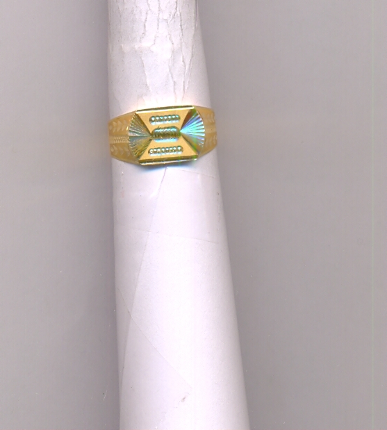 GOLD RING GENTS PLAIN FANCY