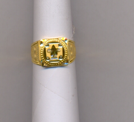 GOLD RING GENTS PLAIN FANCY