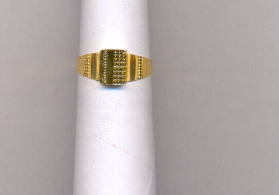 GOLD RING GENTS PLAIN FANCY