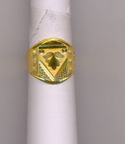GOLD RING GENTS PLAIN FANCY