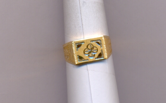 GOLD RING GENTS PLAIN FANCY