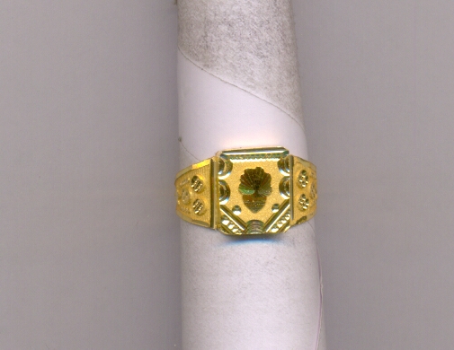 GOLD RING GENTS PLAIN FANCY