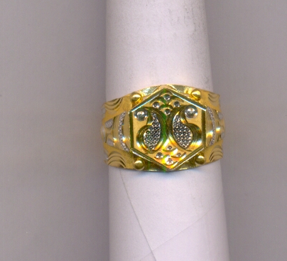 GOLD RING GENTS PLAIN FANCY