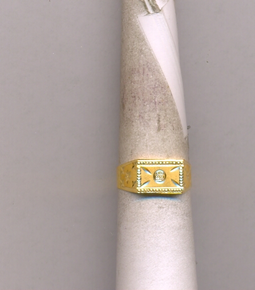 GOLD RING GENTS PLAIN FANCY