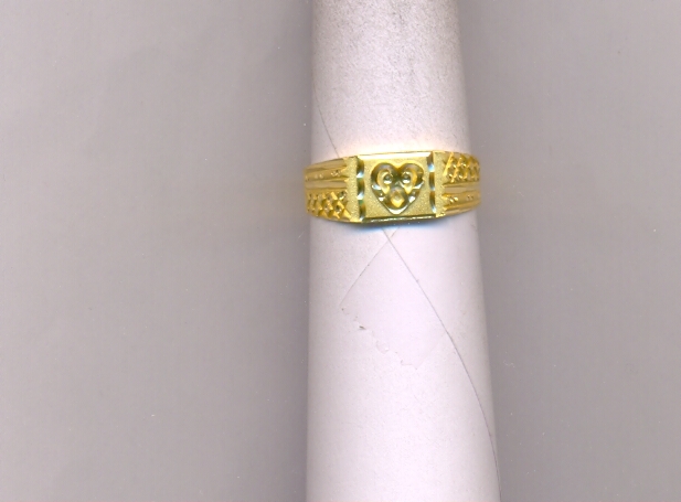 GOLD RING GENTS PLAIN FANCY
