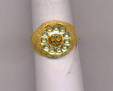 GOLD RING GENTS PLAIN FANCY