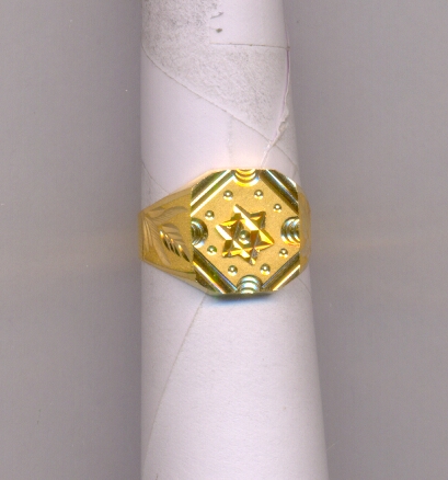 GOLD RING GENTS PLAIN FANCY