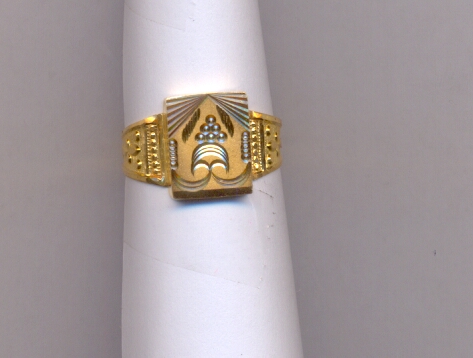 GOLD RING GENTS PLAIN FANCY