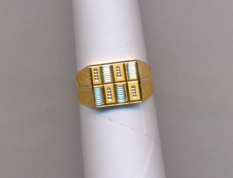GOLD RING GENTS PLAIN FANCY