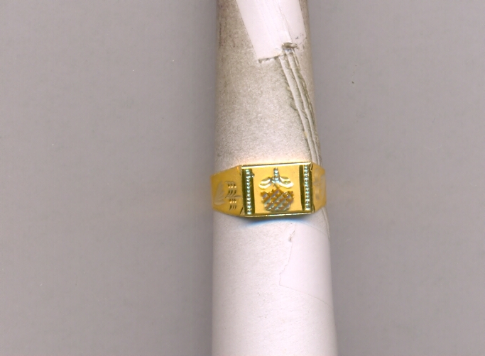 GOLD RING GENTS PLAIN FANCY