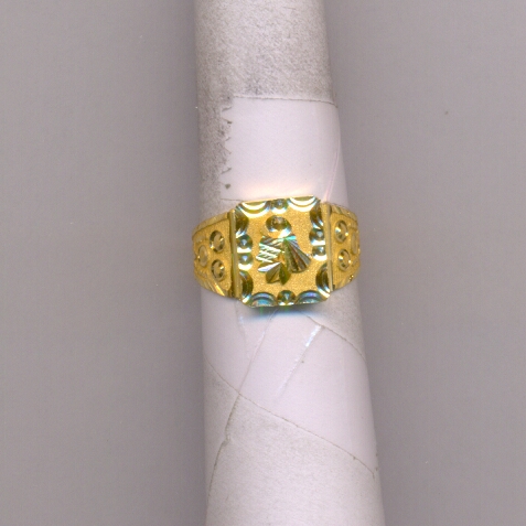 GOLD RING GENTS PLAIN FANCY