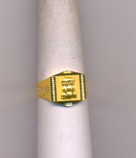GOLD RING GENTS PLAIN FANCY