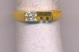 GOLD RING GENTS PLAIN FANCY