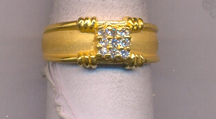 GOLD RING GENTS PLAIN FANCY