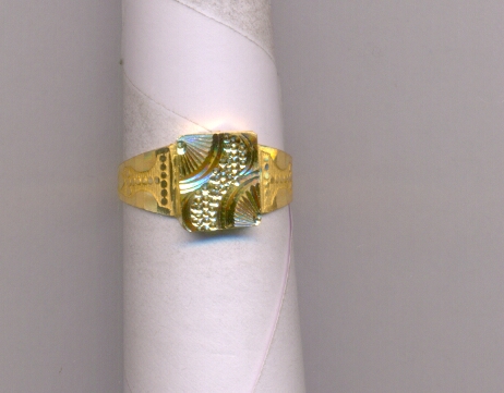 GOLD RING GENTS PLAIN FANCY
