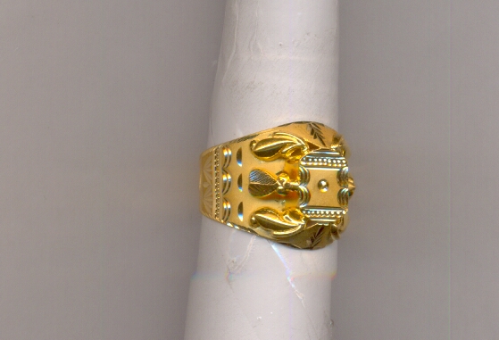 GOLD RING GENTS PLAIN FANCY