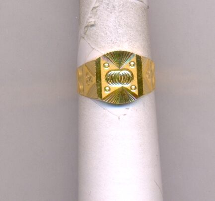 GOLD RING GENTS PLAIN FANCY