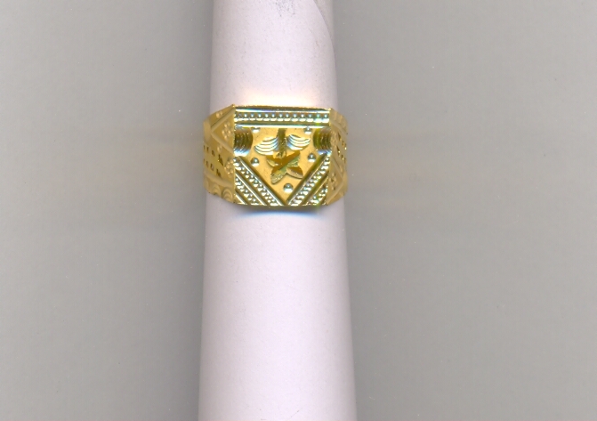 GOLD RING GENTS PLAIN FANCY