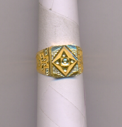 GOLD RING GENTS PLAIN FANCY