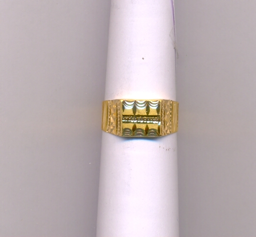 GOLD RING GENTS PLAIN FANCY