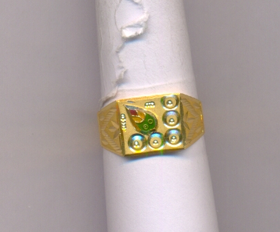 GOLD RING GENTS PLAIN FANCY