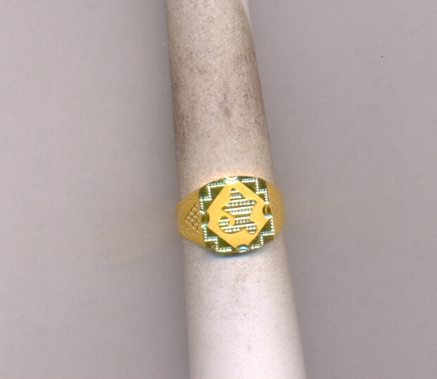 GOLD RING GENTS PLAIN FANCY