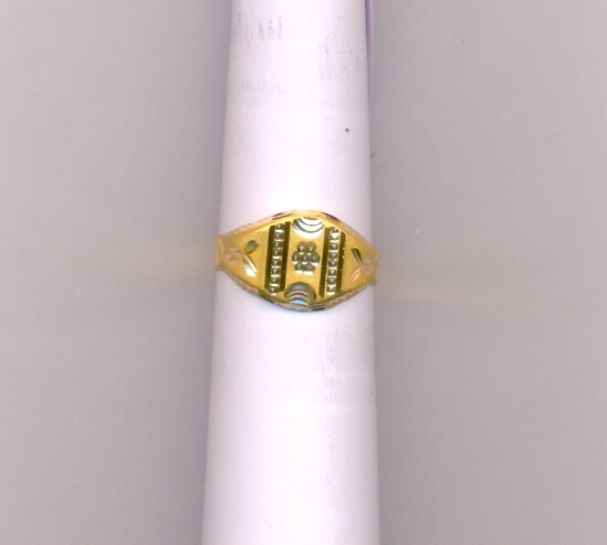 GOLD RING GENTS PLAIN FANCY